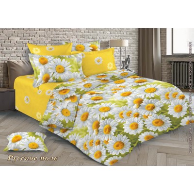 Комплект постельного  белья "Ромашковое поле"  1,5 спальный с наволочками 70*70